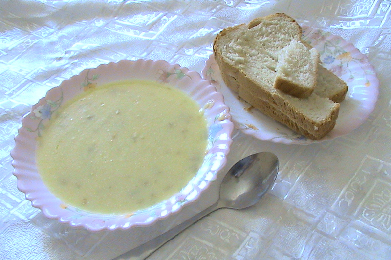 Суп-пюре из картофеля и кабачков