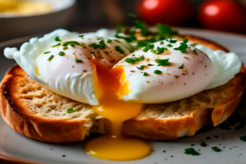 Яйца пашот быстрый и вкусный завтрак