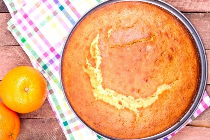Домашний апельсиновый пирог за сорок пять минут